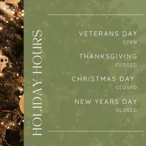 Holiday Hours at Sutter's Fort
