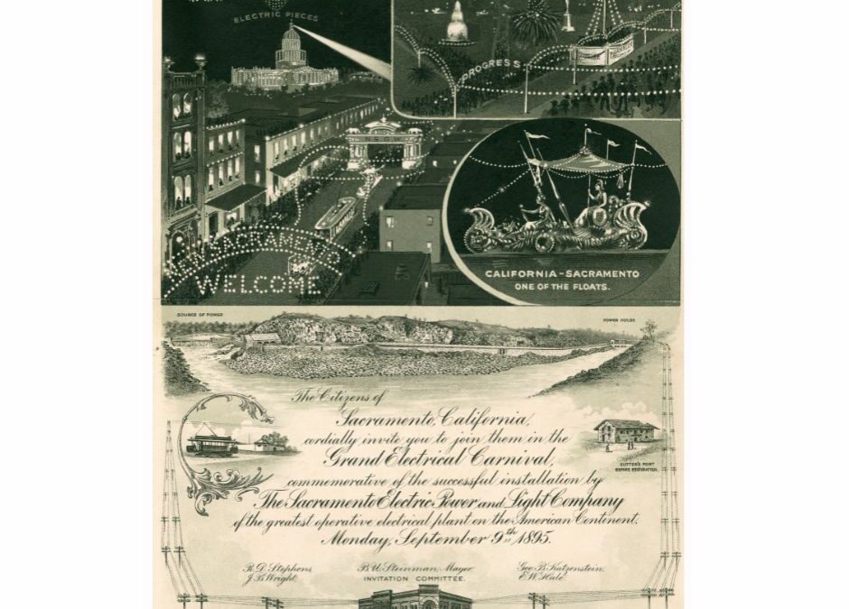 Sutter’s Fort Over Time: Grand Electrical Carnival Invitation